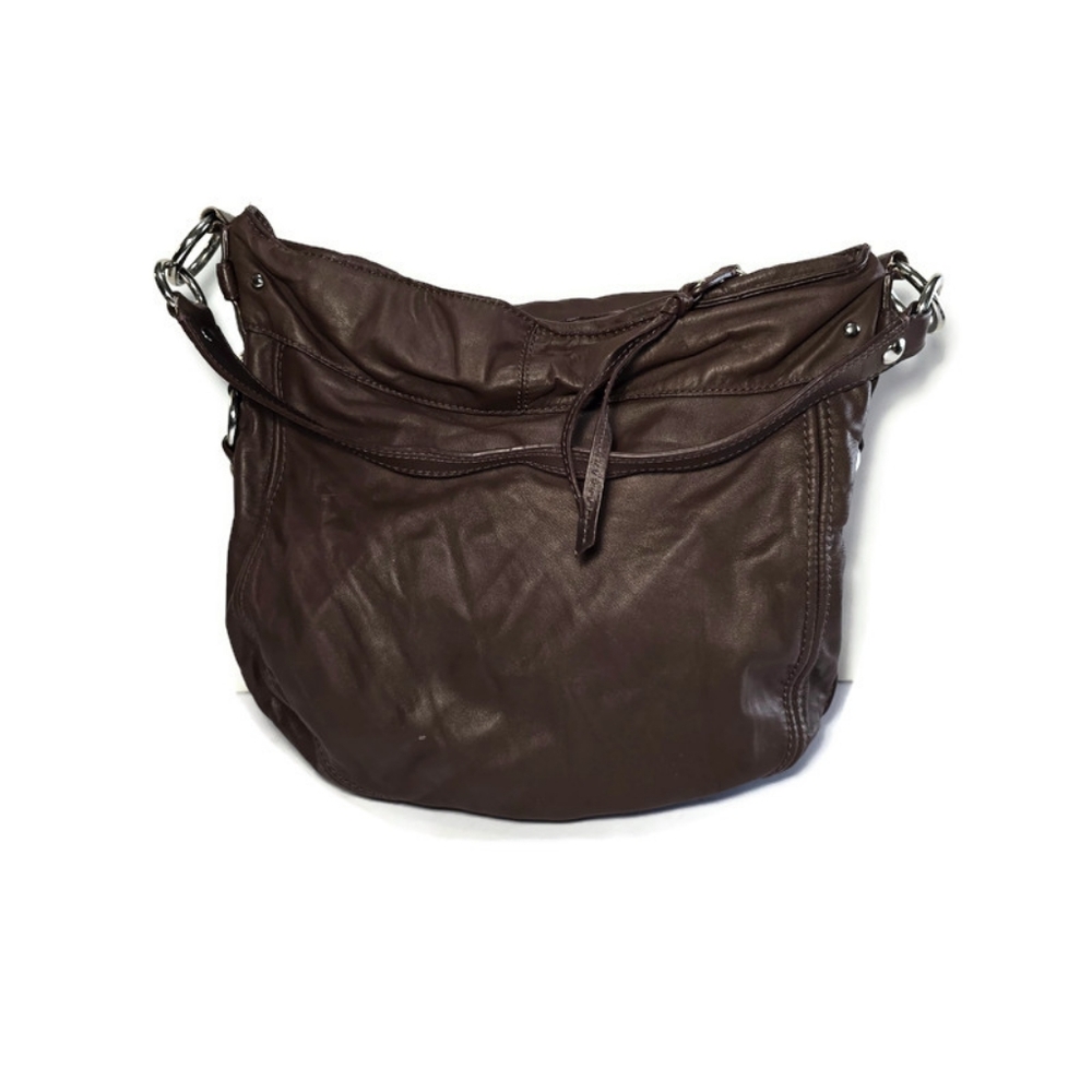Vintage Coach F14706 Zoe Hobo Shoulder Bag Handbag Brown Leather Purse, - Picture 2 of 16